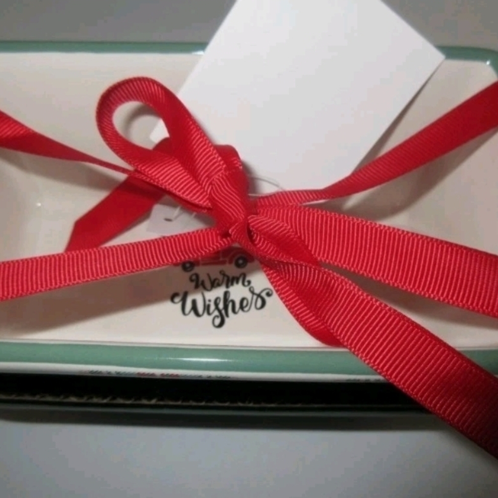 Holiday Time Red Ribbon Loaf Pan - Picture 2 of 3